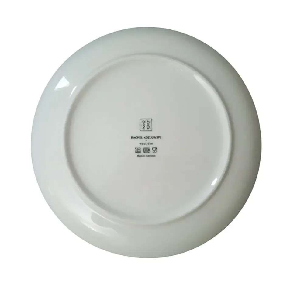West Elm Rachel Kozlowski Dapper Animal Winter Holiday Bear Plate Salad Dessert